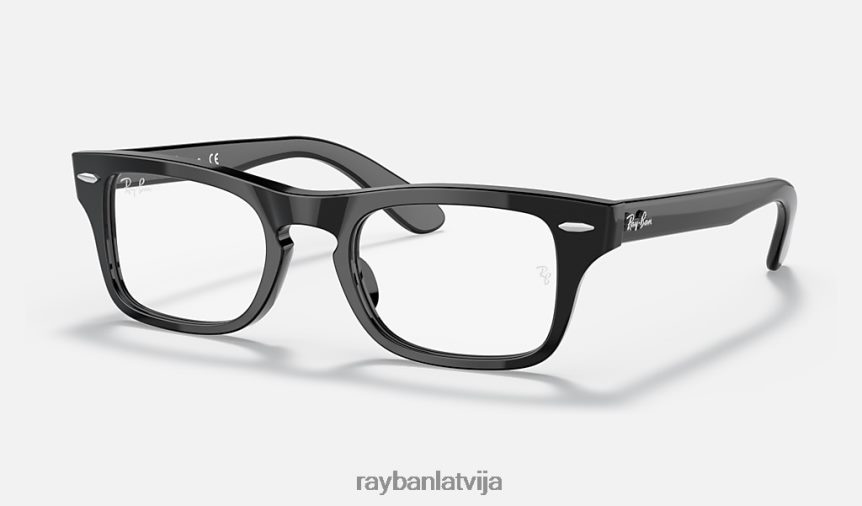 burbankas optika pulēta melna F0L86X2758 bērni Ray-Ban brilles