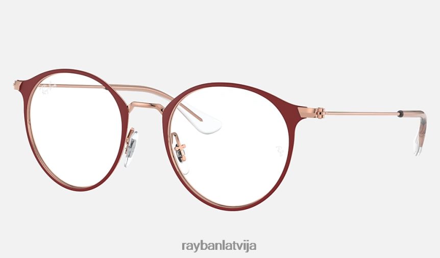 rb1053 optika matēts bordo uz rozā zelta F0L86X2747 bērni Ray-Ban brilles