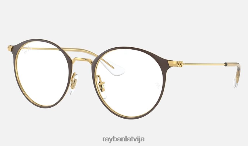 rb1053 optika matēts brūns uz zelta F0L86X2748 bērni Ray-Ban brilles