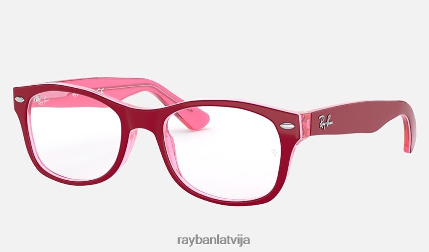 rb1528 optika pulēta bordo uz rozā F0L86X2680 bērni Ray-Ban brilles