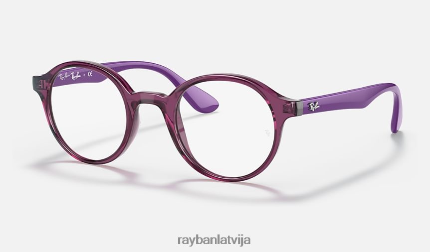 rb1561 optika pulēta caurspīdīga fuksija F0L86X2769 bērni Ray-Ban brilles