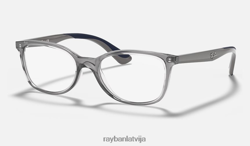 rb1586 optika pulēta caurspīdīga pelēka F0L86X2814 bērni Ray-Ban brilles