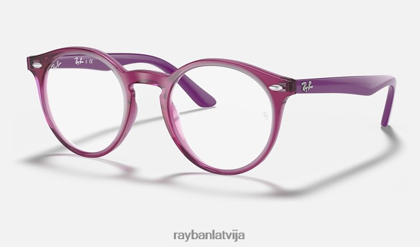 rb1594 optika pulēta caurspīdīga fuksija F0L86X2652 bērni Ray-Ban brilles