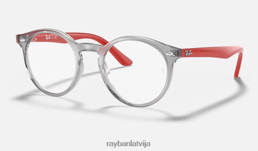 rb1594 optika pulēta caurspīdīga pelēka F0L86X2649 bērni Ray-Ban brilles