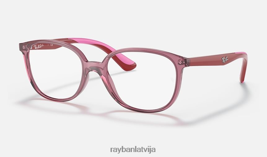 rb1598 optika pulēta caurspīdīga sarkana F0L86X2773 bērni Ray-Ban brilles