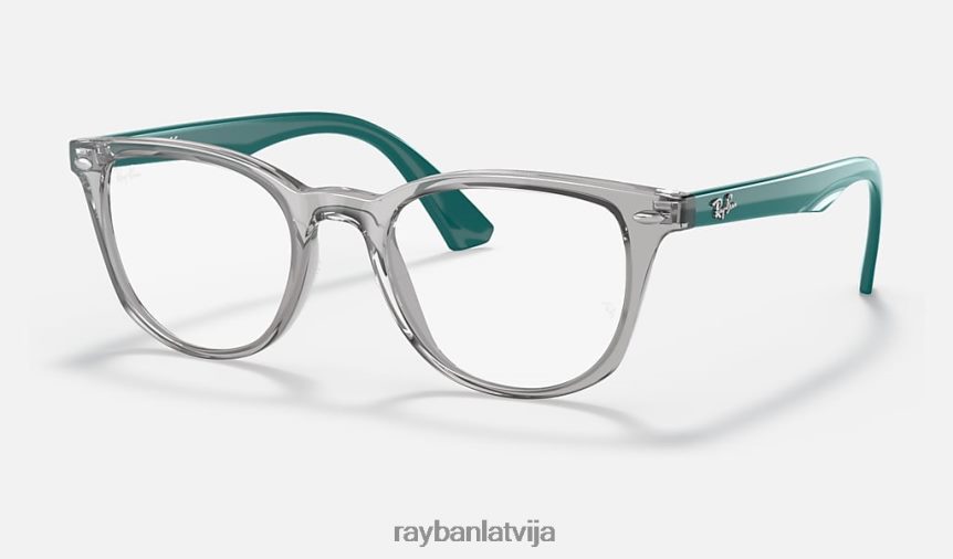 rb1601 optika pulēta caurspīdīga pelēka F0L86X2867 bērni Ray-Ban brilles