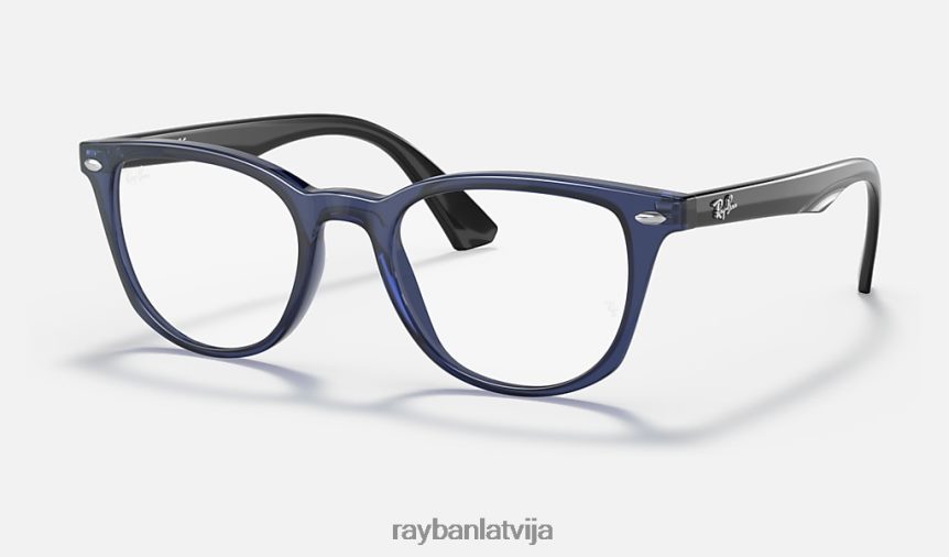 rb1601 optika pulēta caurspīdīga zila F0L86X2866 bērni Ray-Ban brilles