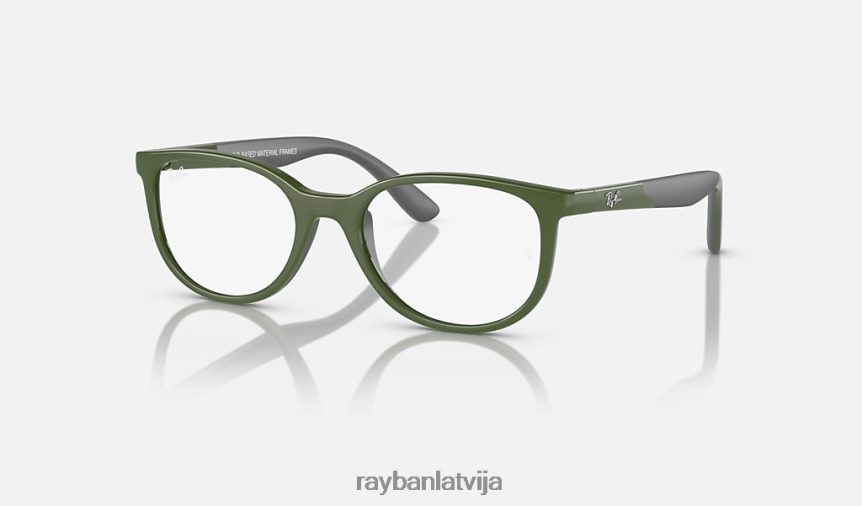 rb1622 optika uz bio bāzes pulēta zaļa uz pelēka F0L86X2672 bērni Ray-Ban brilles