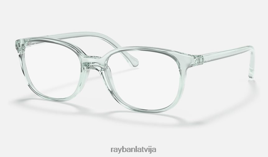 rb1900 optika pulēta caurspīdīga zaļa F0L86X2854 bērni Ray-Ban brilles