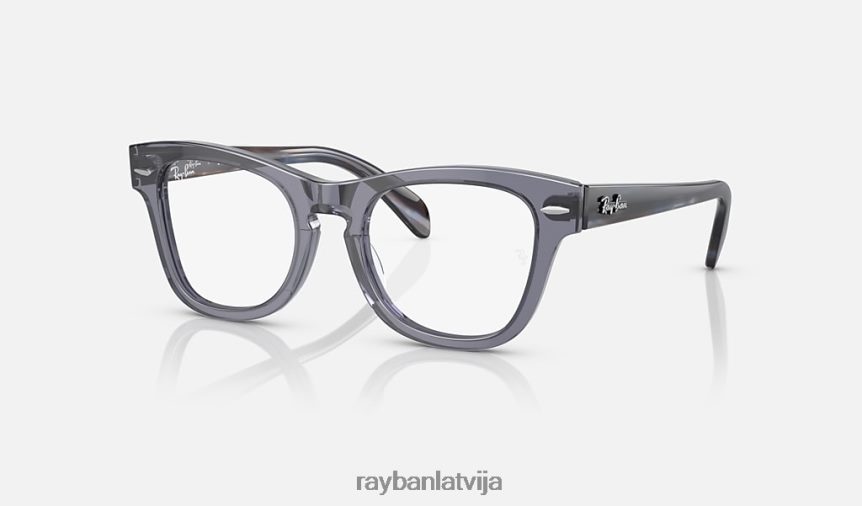 rb9707v optika pulēta caurspīdīga zila F0L86X2754 bērni Ray-Ban brilles