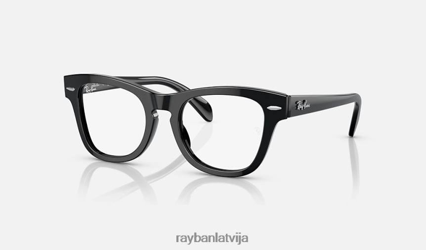 rb9707v optika pulēta melna F0L86X2755 bērni Ray-Ban brilles