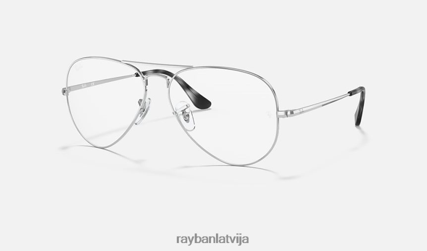 aviatoru optika pulēts sudrabs F0L86X2560 sievietes Ray-Ban brilles