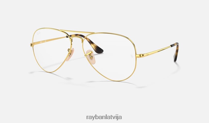 aviatoru optika pulēts zelts F0L86X2558 sievietes Ray-Ban brilles
