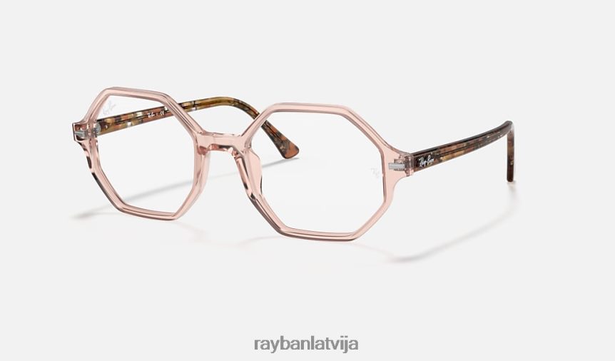 britt optika pulēta caurspīdīga brūna F0L86X2602 sievietes Ray-Ban brilles