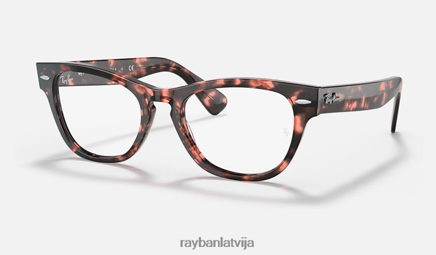 laramie optika pulēta rozā havana F0L86X2632 sievietes Ray-Ban brilles