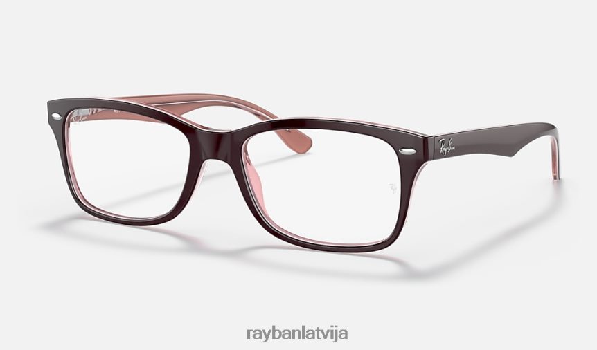 rb5228 optika pulēta caurspīdīga brūna F0L86X2551 sievietes Ray-Ban brilles