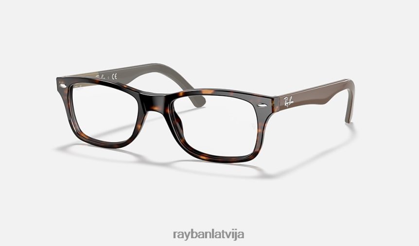 rb5228 optika pulēta havana F0L86X2557 sievietes Ray-Ban brilles