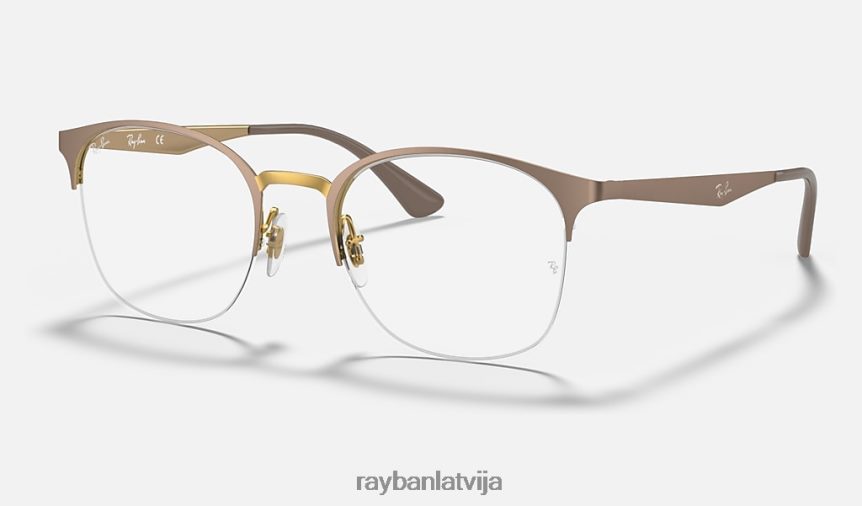 rb6422 optika matēts bēšs uz zelta F0L86X2619 sievietes Ray-Ban brilles