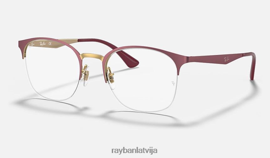 rb6422 optika matēts bordo uz rozā zelta F0L86X2620 sievietes Ray-Ban brilles