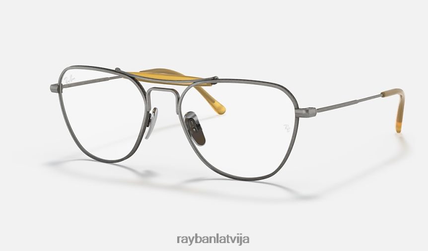 rb8064 titāna optika matēts pelēks F0L86X2627 sievietes Ray-Ban brilles