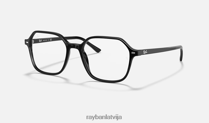 Džona optika pulēta melna F0L86X1819 vīriešiem Ray-Ban brilles