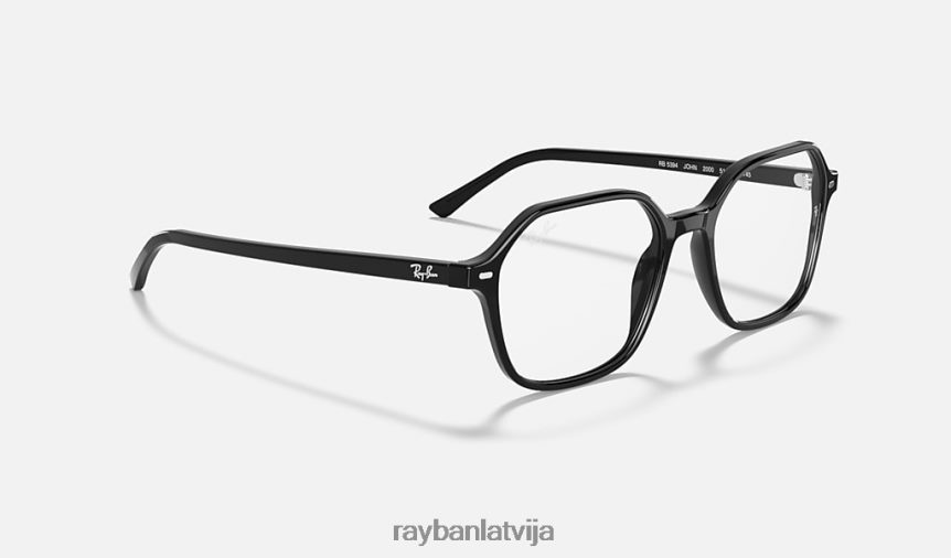 Džona optika pulēta melna F0L86X1819 vīriešiem Ray-Ban brilles
