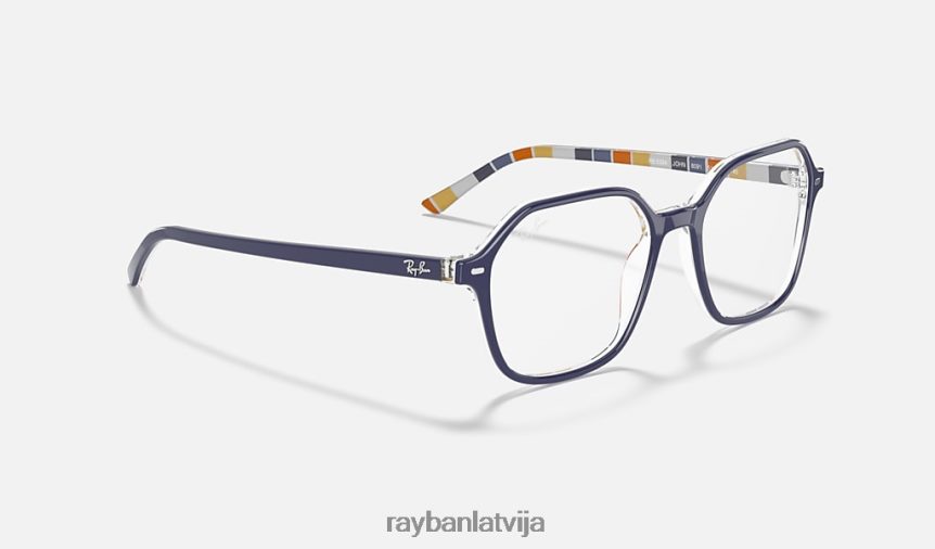 Džona optika pulēta tumši zila F0L86X1814 vīriešiem Ray-Ban brilles