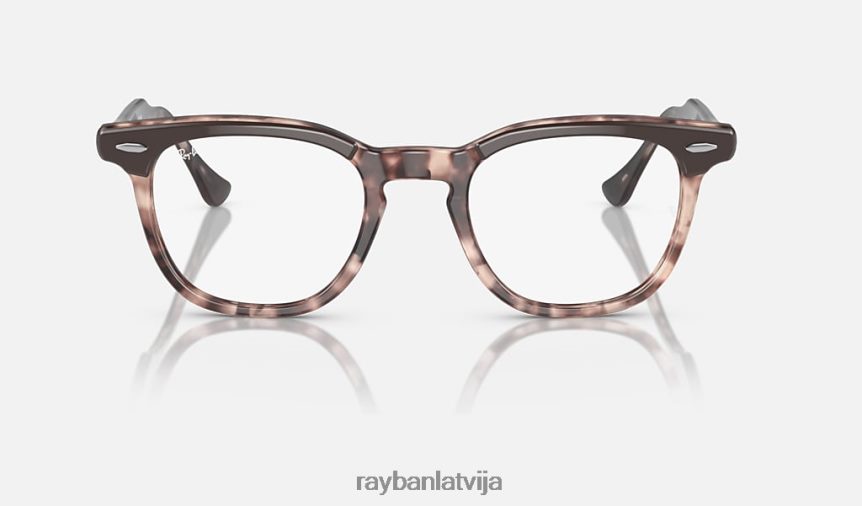 Hawkeye optika pulēta brūna uz rozā havanas F0L86X1616 vīriešiem Ray-Ban brilles