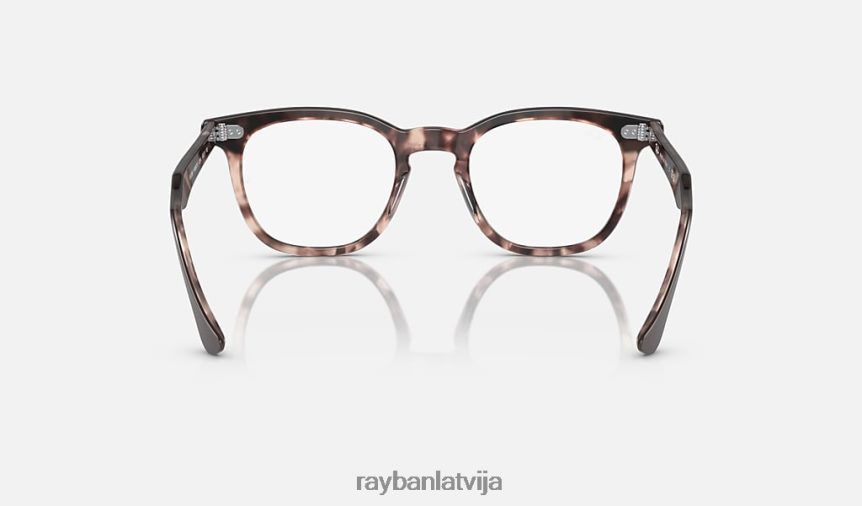 Hawkeye optika pulēta brūna uz rozā havanas F0L86X1616 vīriešiem Ray-Ban brilles