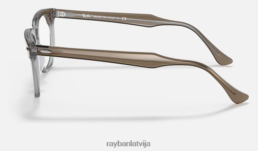 Hawkeye optika pulēta caurspīdīga brūna F0L86X1613 vīriešiem Ray-Ban brilles