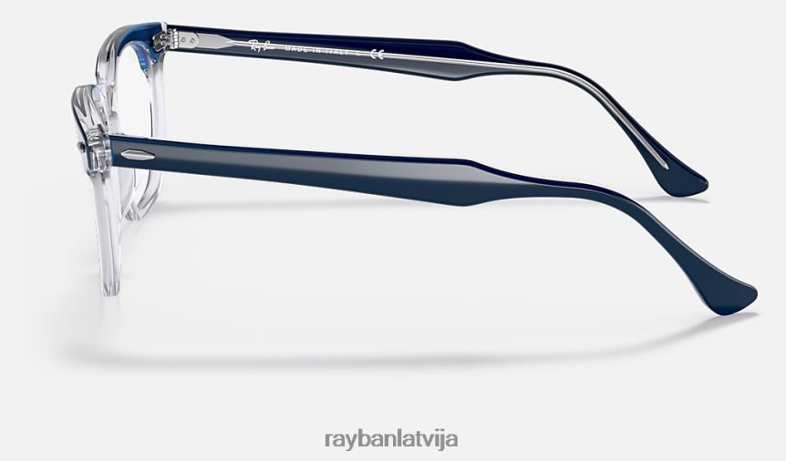 Hawkeye optika pulēta caurspīdīga zila F0L86X1614 vīriešiem Ray-Ban brilles