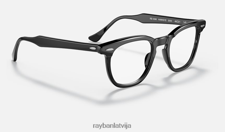 Hawkeye optika pulēta melna F0L86X1610 vīriešiem Ray-Ban brilles