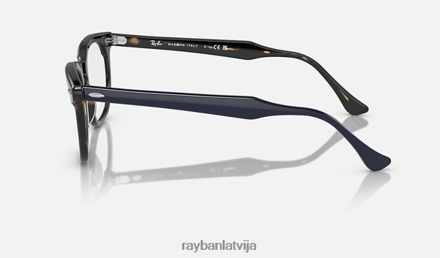 Hawkeye optika pulēta zila krāsa uz havanas F0L86X1615 vīriešiem Ray-Ban brilles