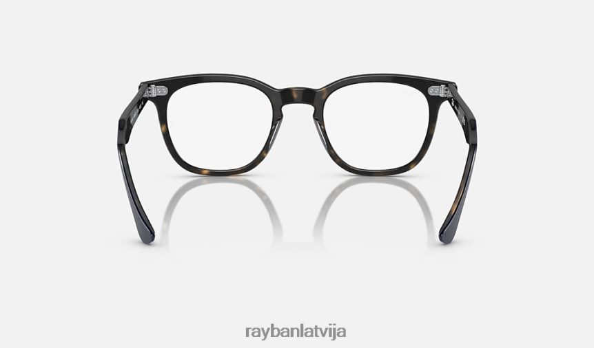 Hawkeye optika pulēta zila krāsa uz havanas F0L86X1615 vīriešiem Ray-Ban brilles