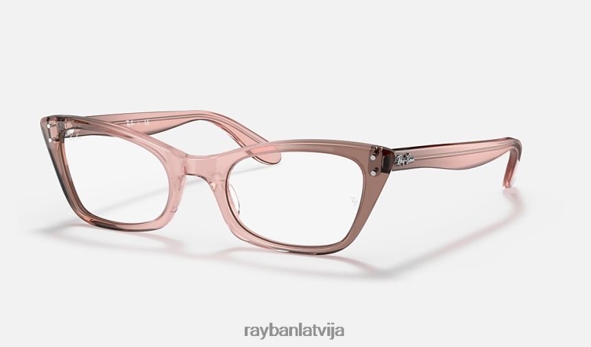 Lady Burbank optika pulēta caurspīdīga rozā F0L86X1951 vīriešiem Ray-Ban brilles