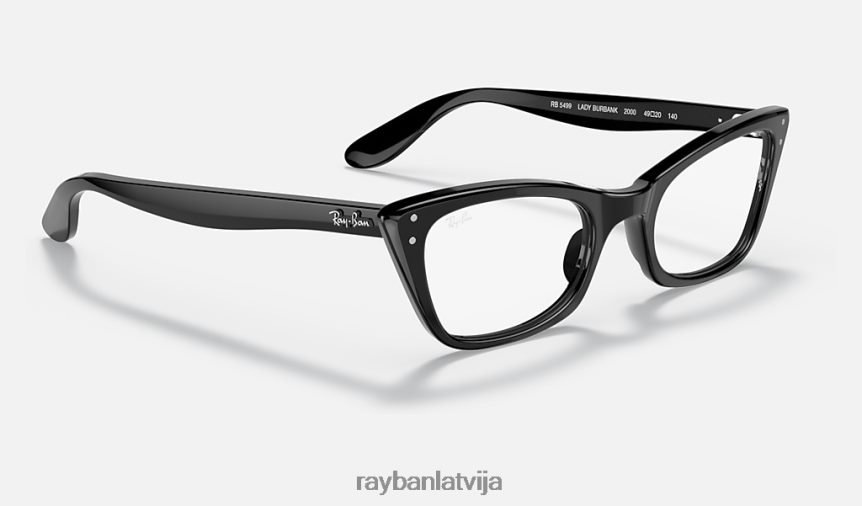 Lady Burbank optika pulēta melna F0L86X1953 vīriešiem Ray-Ban brilles