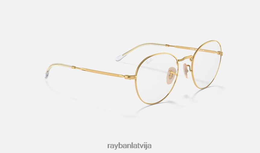 apaļa metāla optika ii pulēts zelts F0L86X1794 vīriešiem Ray-Ban brilles