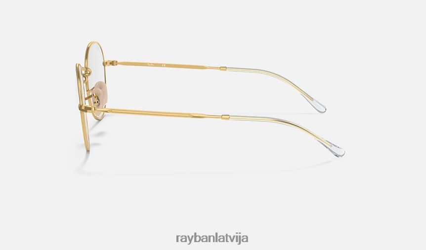 apaļa metāla optika ii pulēts zelts F0L86X1794 vīriešiem Ray-Ban brilles