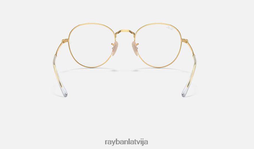 apaļa metāla optika ii pulēts zelts F0L86X1794 vīriešiem Ray-Ban brilles