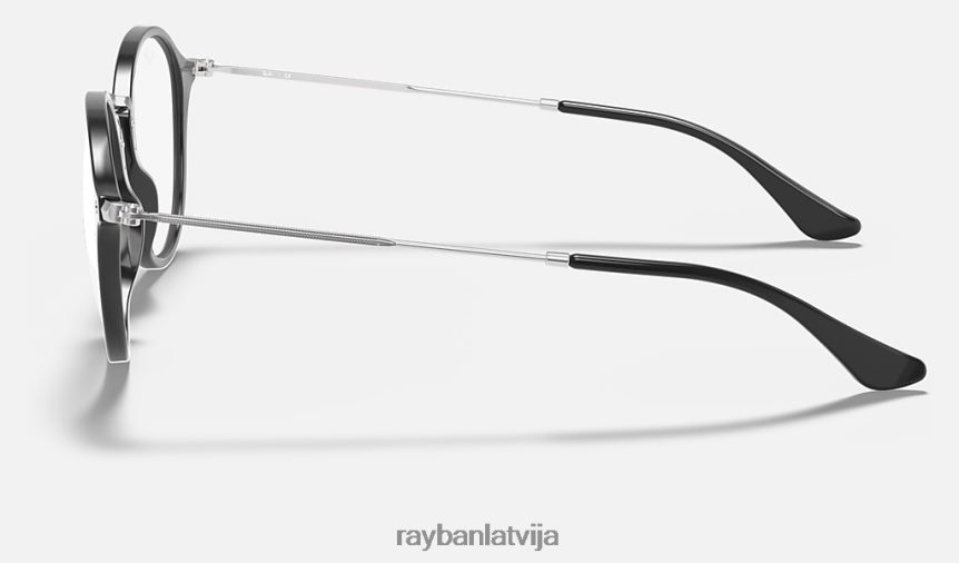 apaļa plankumaina optika pulēta melna F0L86X2253 vīriešiem Ray-Ban brilles