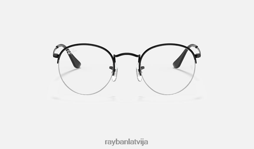 apaļš skatiens matēts melns F0L86X1879 vīriešiem Ray-Ban brilles