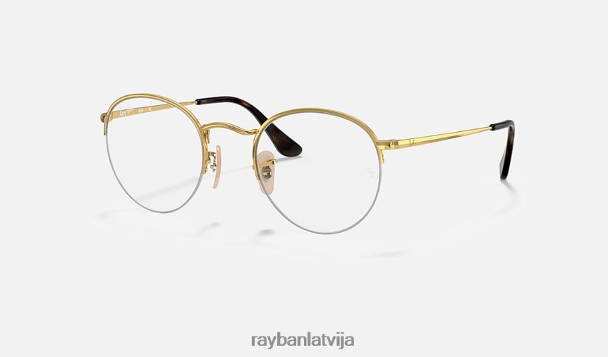apaļš skatiens pulēts zelts F0L86X1876 vīriešiem Ray-Ban brilles