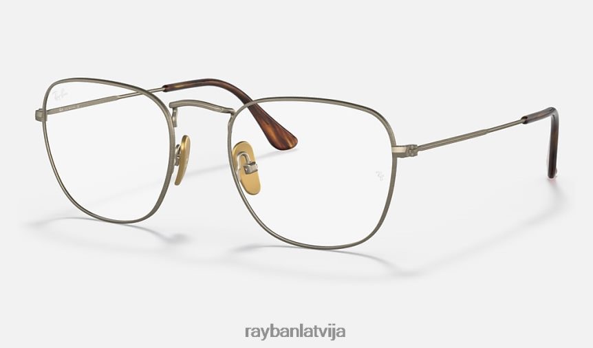atklāta titāna optika pulēts zelts F0L86X2489 vīriešiem Ray-Ban brilles