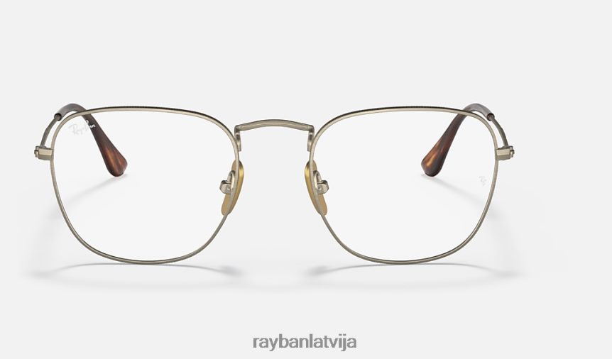 atklāta titāna optika pulēts zelts F0L86X2489 vīriešiem Ray-Ban brilles