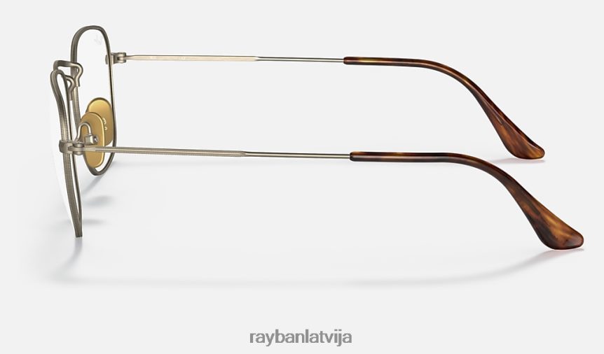 atklāta titāna optika pulēts zelts F0L86X2489 vīriešiem Ray-Ban brilles