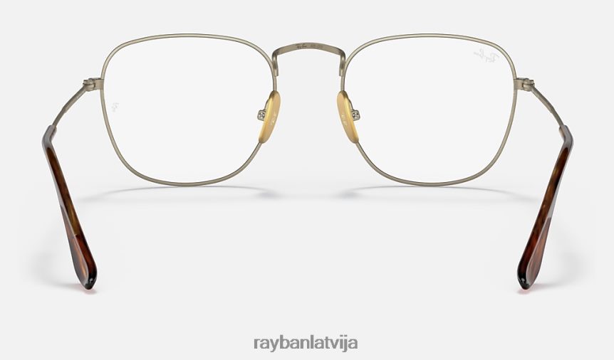 atklāta titāna optika pulēts zelts F0L86X2489 vīriešiem Ray-Ban brilles