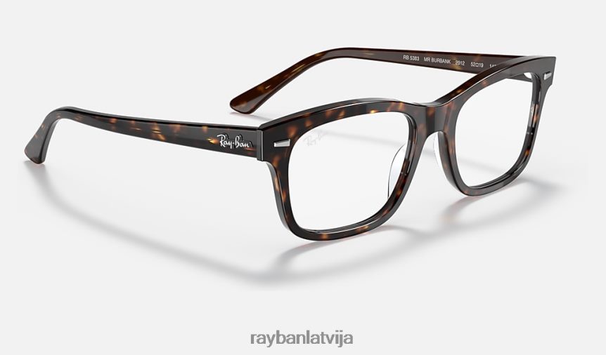 burbankas optika pulēta havana F0L86X1730 vīriešiem Ray-Ban brilles