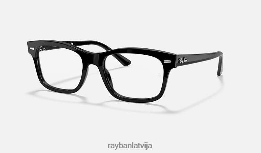burbankas optika pulēta melna F0L86X1725 vīriešiem Ray-Ban brilles