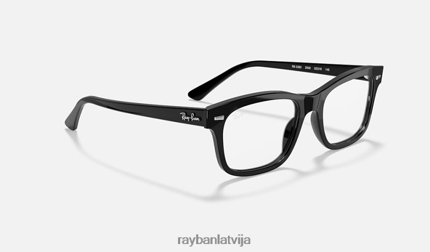 burbankas optika pulēta melna F0L86X1725 vīriešiem Ray-Ban brilles