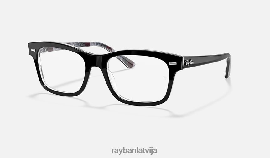 burbankas optika pulēta melna F0L86X1729 vīriešiem Ray-Ban brilles